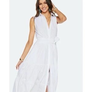 RAMY BROOK Camila Sleeveless Shirt Dress Size S